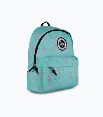 Hype Green Scribble Heart Backpack 4 Hype Green Scribble Heart Backpack