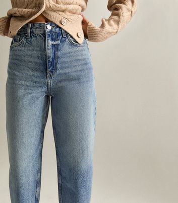 Blue Ankle Grazer Barrel Leg Jeans 3 Blue Ankle Grazer Barrel Leg Jeans