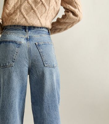 Blue Ankle Grazer Barrel Leg Jeans 5 Blue Ankle Grazer Barrel Leg Jeans