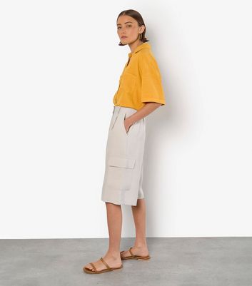 Apricot Stone Cargo Bermuda Shorts