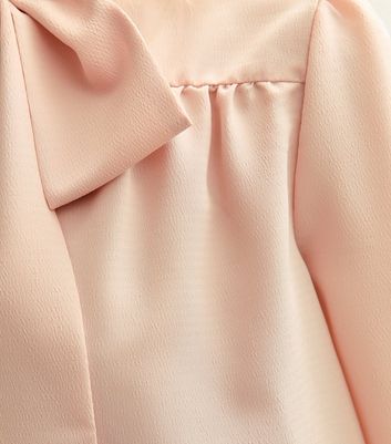 Pink Pussybow Neck Blouse