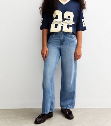 Girls Blue Mid Wash Skater Jeans 4 Girls Blue Mid Wash Skater Jeans