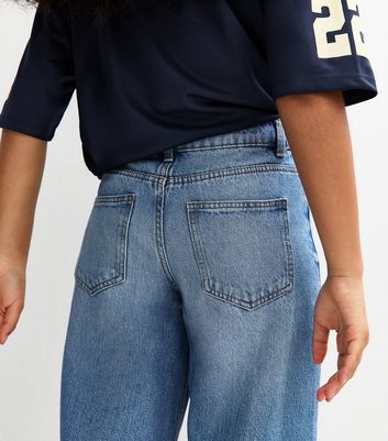 Girls Blue Mid Wash Skater Jeans 6 Girls Blue Mid Wash Skater Jeans