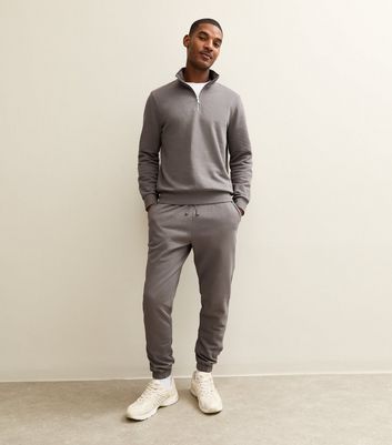 Grey Regular Quarter Zip Sweatshirt 3 Grey Regular Quarter Zip Sweatshirt
