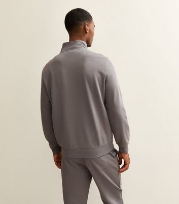 Grey Regular Quarter Zip Sweatshirt 4 Grey Regular Quarter Zip Sweatshirt
