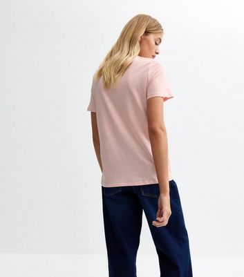 Light Pink NYC Print Oversized T-Shirt