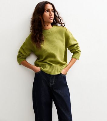 Green Crew Neck Jumper