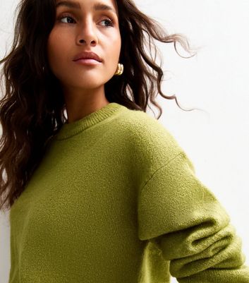 Green Crew Neck Jumper
