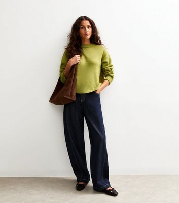 Green Crew Neck Jumper