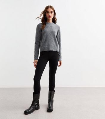 Black High Waisted Zip Leggings