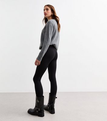 Black High Waisted Zip Leggings