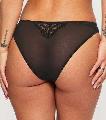 Ann Summers Black Lace Brazilian Briefs