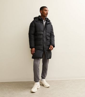 Black Regular Longline Puffer Jacket 3 Black Regular Longline Puffer Jacket