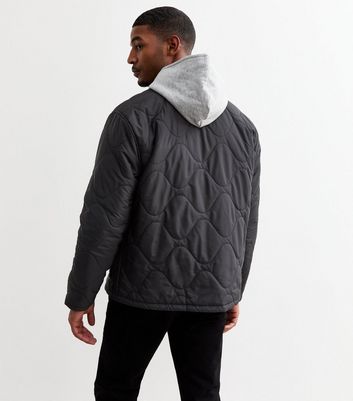 Black Regular Quilted Jacket 4 Black Regular Quilted Jacket