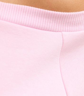Girls Light Pink Oversized Off Shoulder Sweatshirt 5 Girls Light Pink Oversized Off Shoulder Sweatshirt