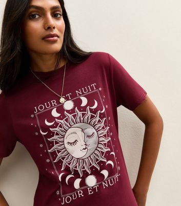 Burgundy Mystic Print T-Shirt
