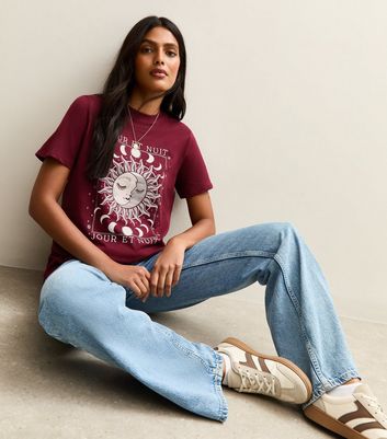 Burgundy Mystic Print T-Shirt