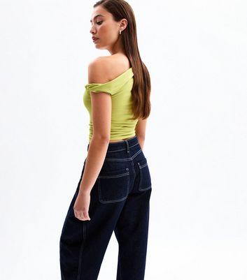 Light Green Off The Shoulder Cropped Top 4 Light Green Off The Shoulder Cropped Top