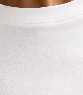 Petite White Crew Neck Long Sleeve Bodysuit