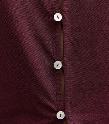Burgundy Button Through Long Sleeve Top 5 Burgundy Button Through Long Sleeve Top