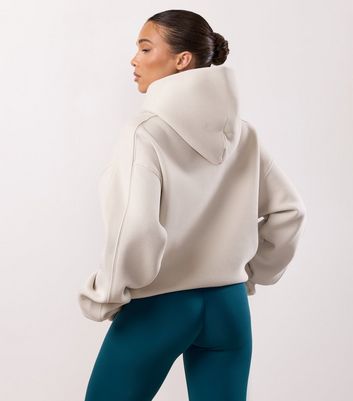 Gym King Women's Light Grey Inspire Oversized Hoodie