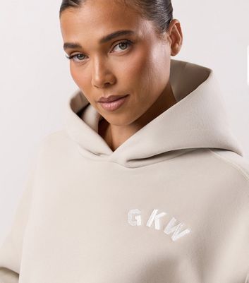 Gym King Women's Light Grey Inspire Oversized Hoodie