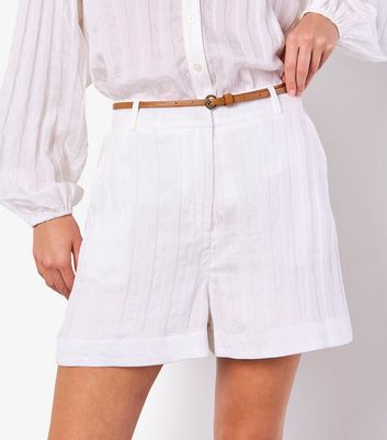 Apricot White Striped Shorts 4 Apricot White Striped Shorts