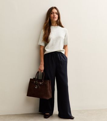 Petite Light Grey Short Sleeve Top