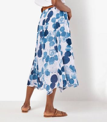 Apricot Blue Printed Midi Skirt 3 Apricot Blue Printed Midi Skirt