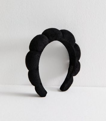 Black Bubble Shape Padded Headband