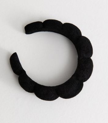Black Bubble Shape Padded Headband