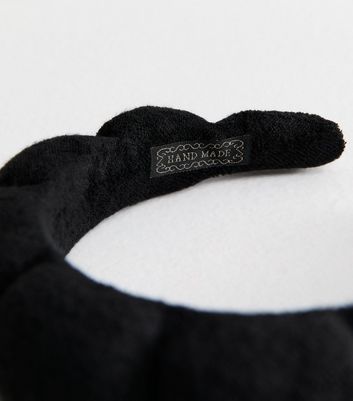 Black Bubble Shape Padded Headband 3 Black Bubble Shape Padded Headband
