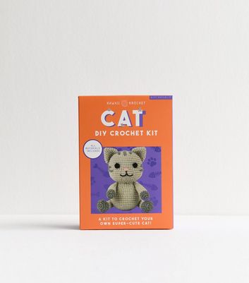Bright Orange Cat DIY Crochet Kit