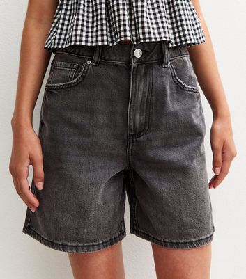 Girls Black Denim Bermuda Shorts 3 Girls Black Denim Bermuda Shorts