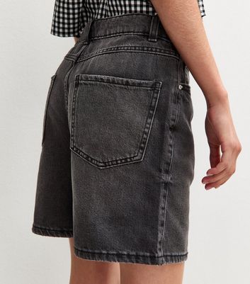 Girls Black Denim Bermuda Shorts 5 Girls Black Denim Bermuda Shorts