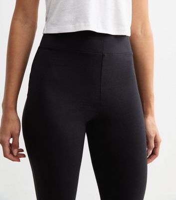 Black High Waist Flared Leggings