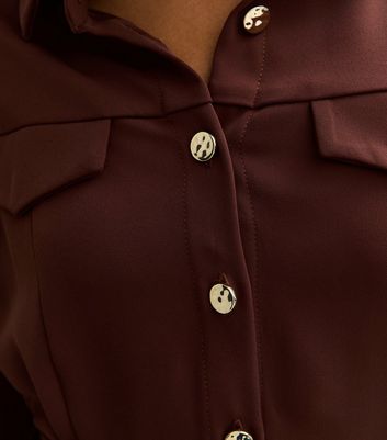 Petite Brown Shirt Mini Dress 5 Petite Brown Shirt Mini Dress