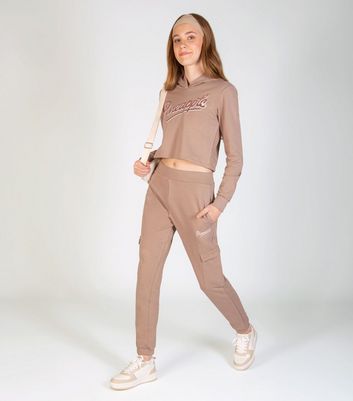 Girls Pineapple Brown Cargo Joggers 4 Girls Pineapple Brown Cargo Joggers