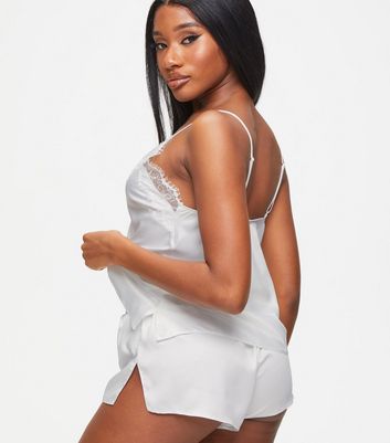 Ann Summers Ivory Cerise Cami Top and Shorts Set