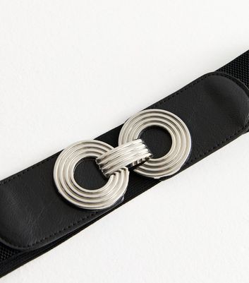 Black Circle Buckle Stretch Belt 3 Black Circle Buckle Stretch Belt