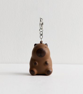 Brown Capybara Stress Ball Key Ring