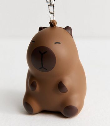 Brown Capybara Stress Ball Key Ring