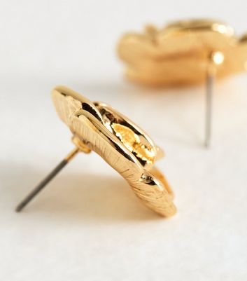 Gold Tone Rose Studs