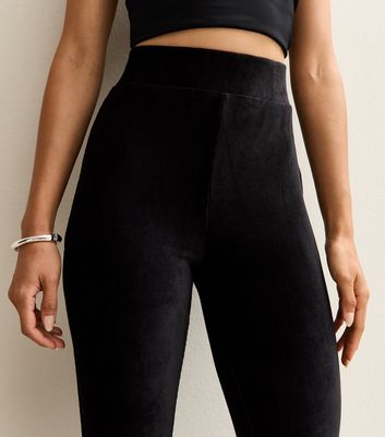 Black Soft Corduroy Leggings