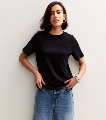 Black Premium Heavyweight Cotton Relaxed T-Shirt