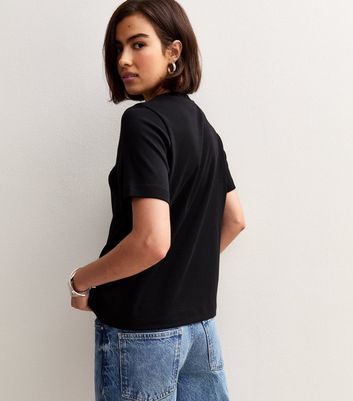 Black Premium Heavyweight Cotton Relaxed T-Shirt 4 Black Premium Heavyweight Cotton Relaxed T-Shirt