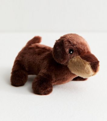 Brown Sausage Dog Plush Bag Charm 4 Brown Sausage Dog Plush Bag Charm