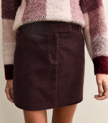 Burgundy Corduroy Mini Skirt 3 Burgundy Corduroy Mini Skirt
