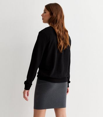 Girls Black V-Neck Jumper 4 Girls Black V-Neck Jumper