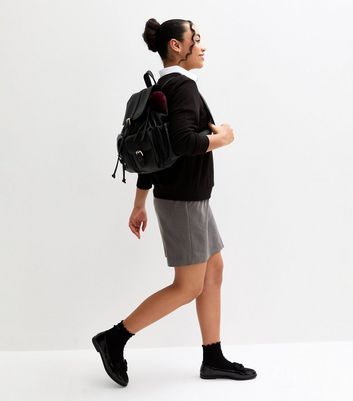 Girls Grey Adjustable Waist School Skirt 3 Girls Grey Adjustable Waist School Skirt